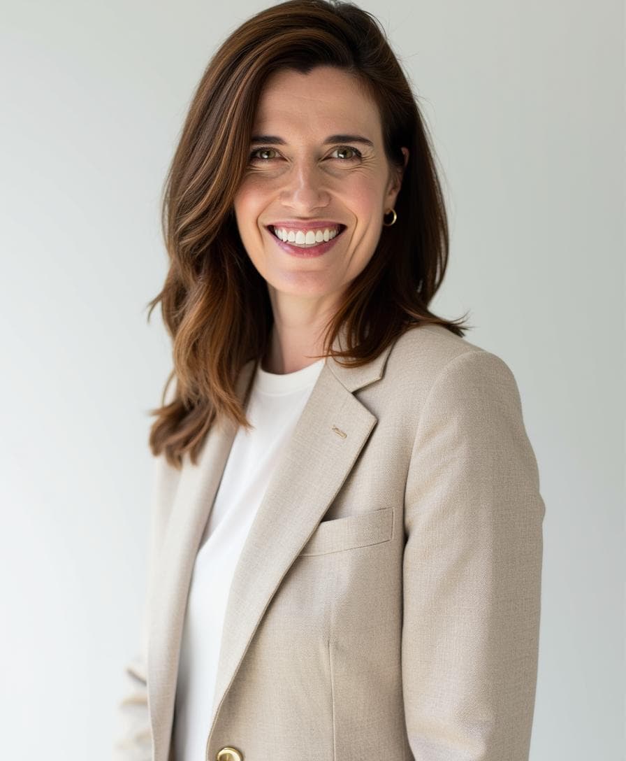 Portrait of Dr. Sarah Lidstone in a light blazer